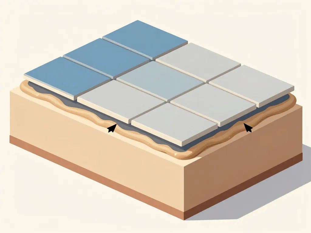 diagramme épaisseur colle carrelage 2 cm