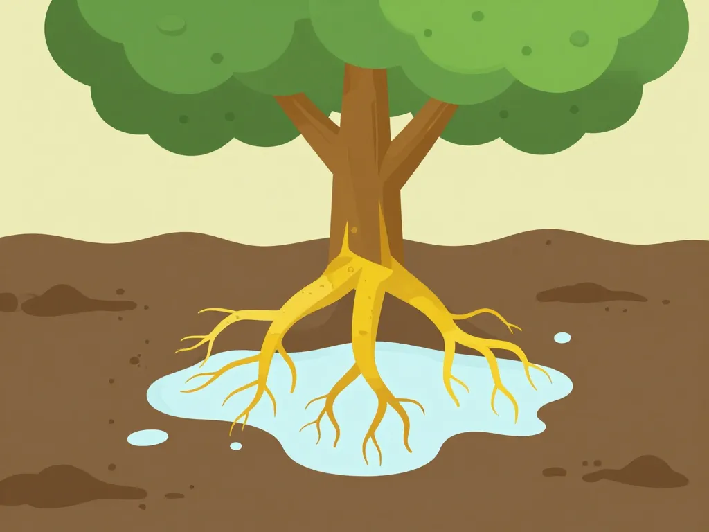 est-ce que la javel peut faire crever un arbre racines abîmées