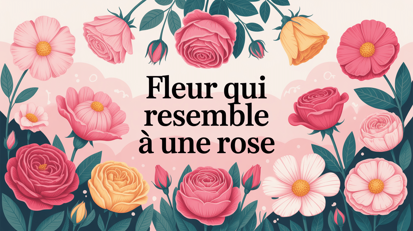 illustration fleur qui ressemble à une rose différentes espèces