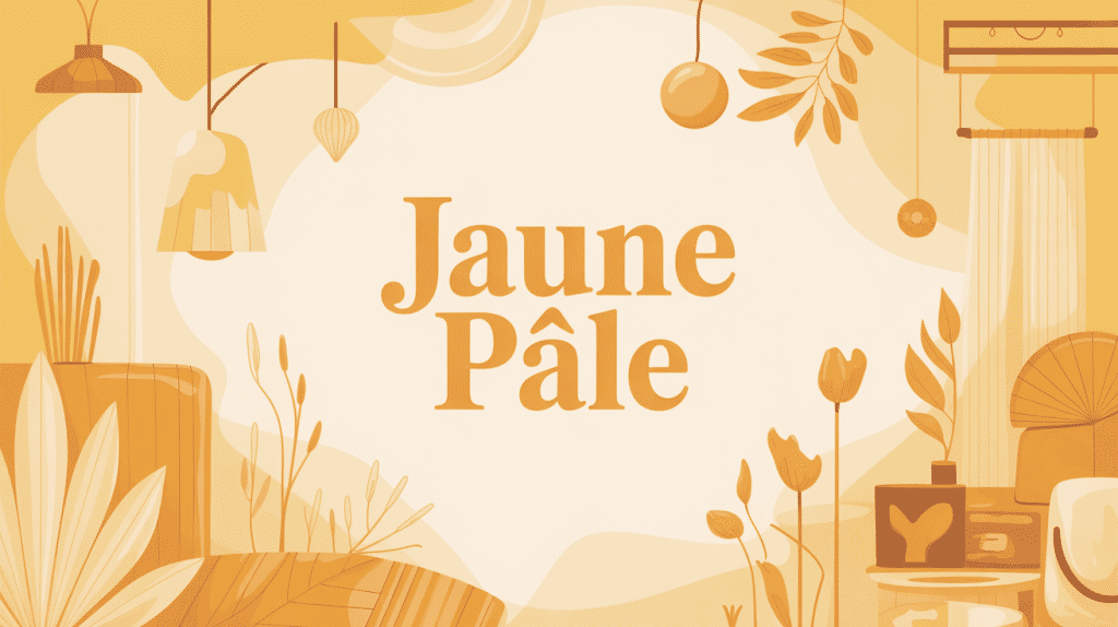 illustration déco jaune pale lumière élégante
