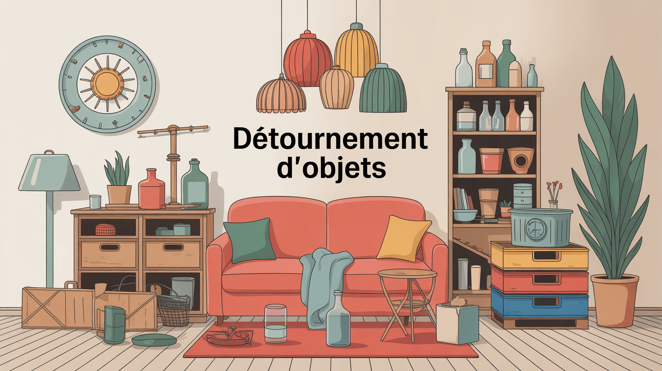 objet détourné de leur fonction pour la maison et la décoration