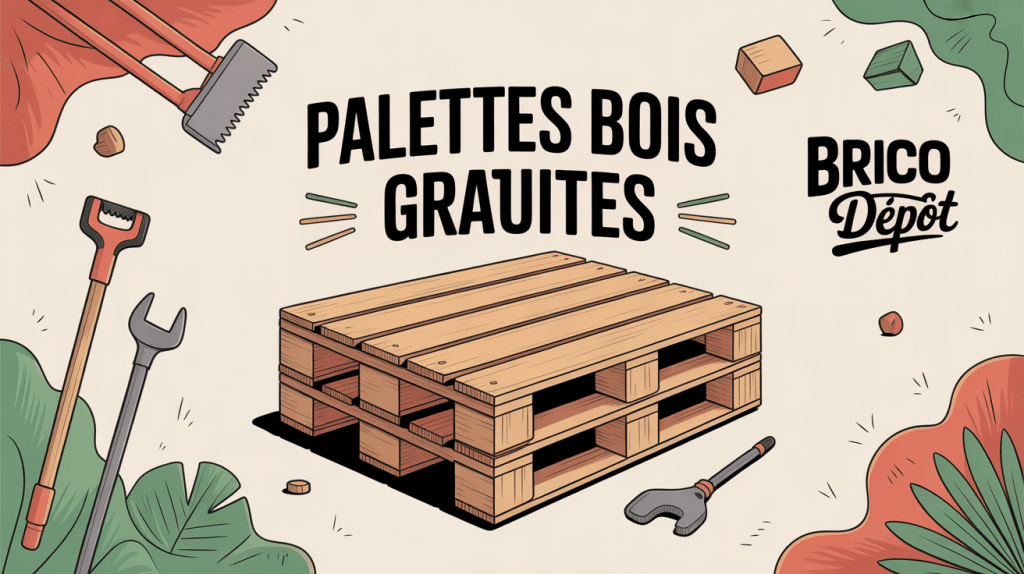 palette bois gratuite Brico Dépôt ambiance bricolage