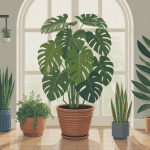 plante misère porte malheur dans un intérieur moderne, style superstition et positivité