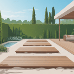 pose dalle sur sable terrasse moderne allée jardin