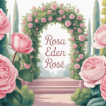 rosa eden rose rosier grimpant romantique dans jardin