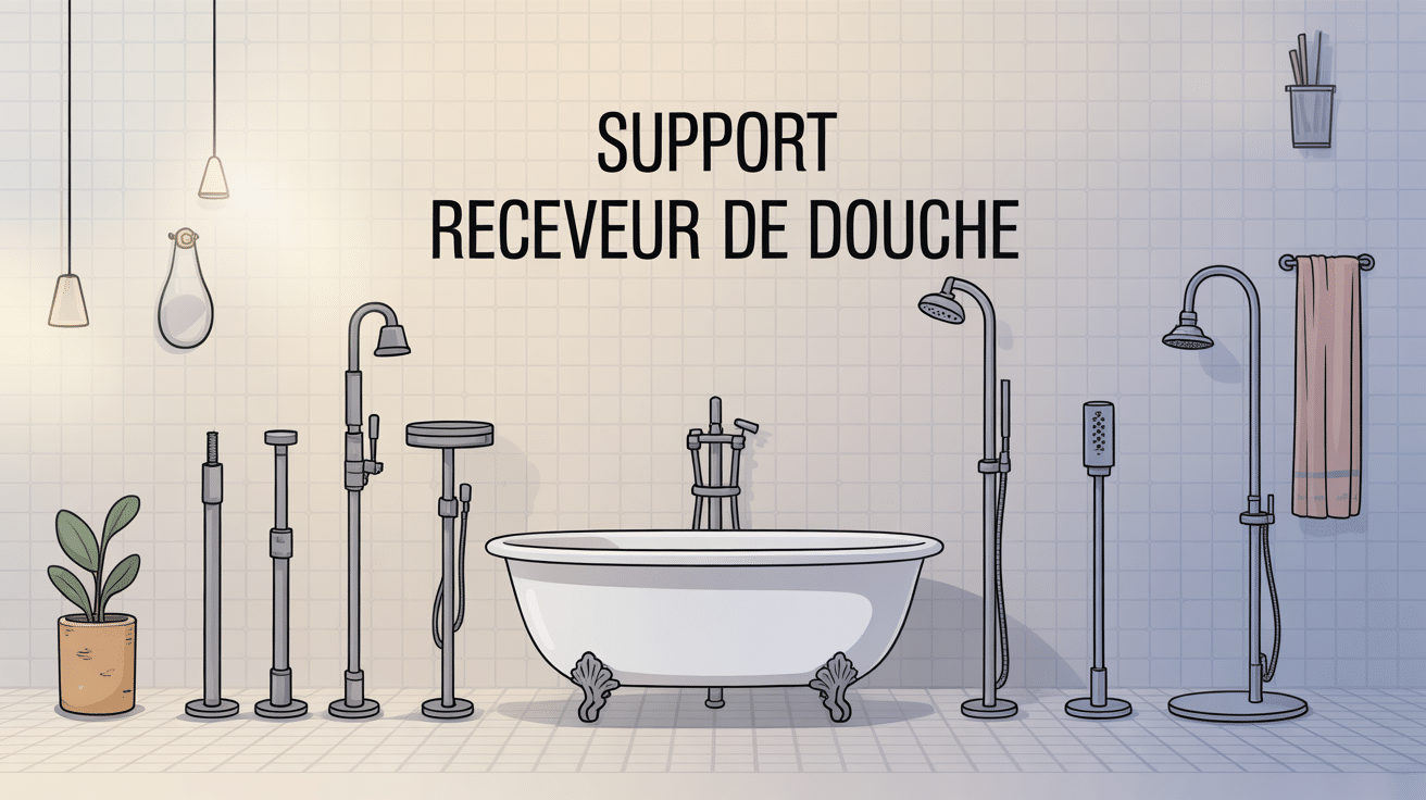 sur quoi poser un receveur de douche illustration des différents supports