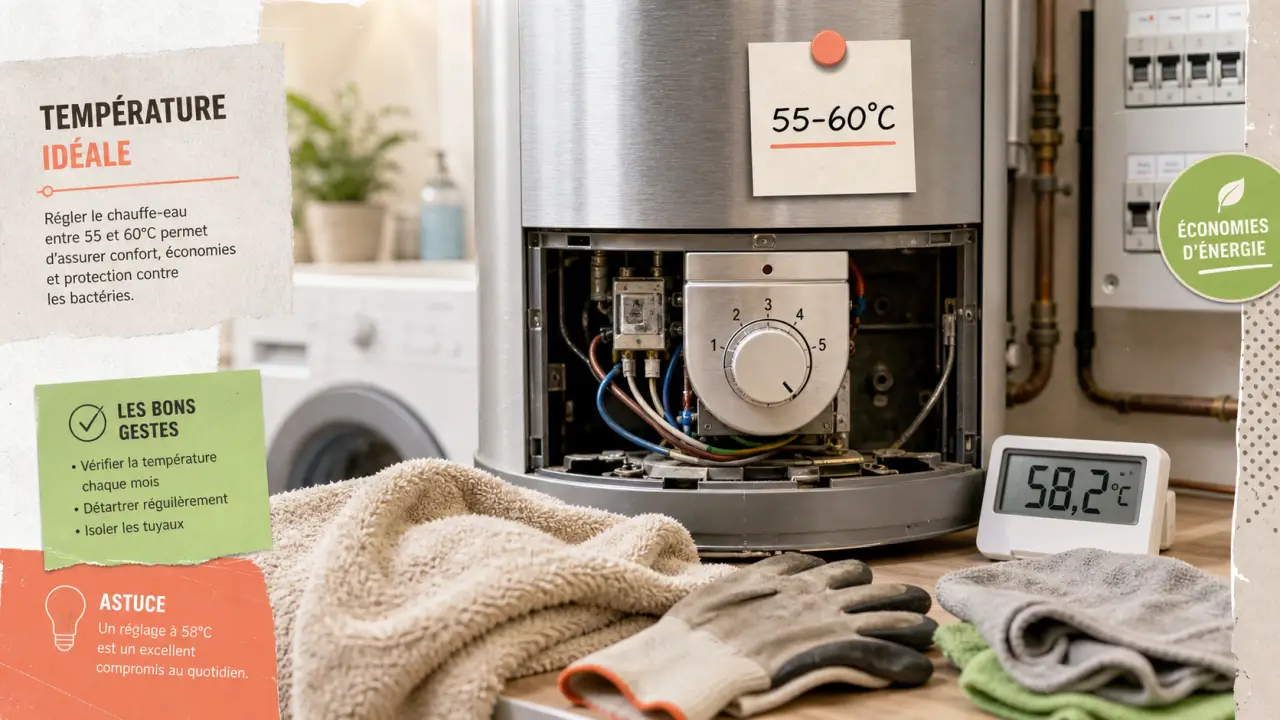 Réglage ballon eau chaude : thermostat et sécurité