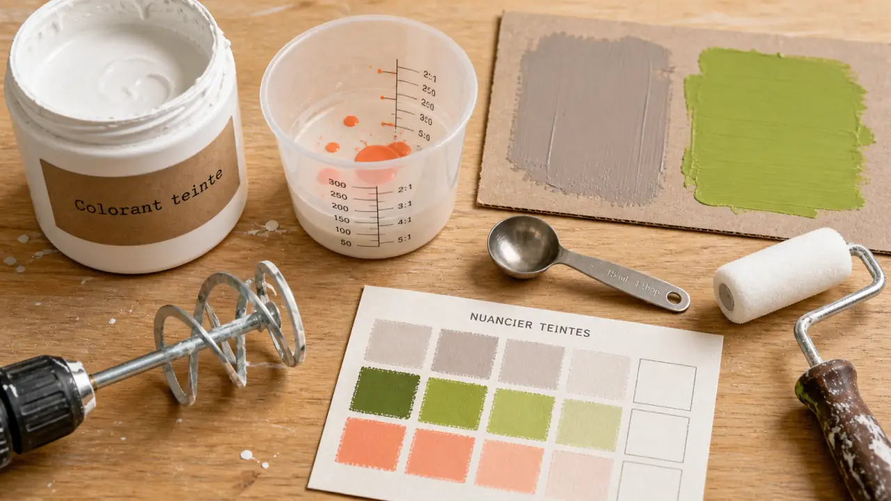Colorant pour peinture murale : mélange et teinte parfaite