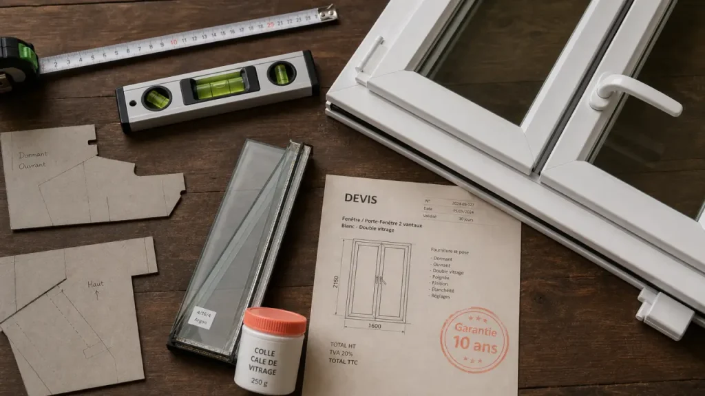 Portes fenêtres en PVC : double vitrage sur-mesure, points à vérifier