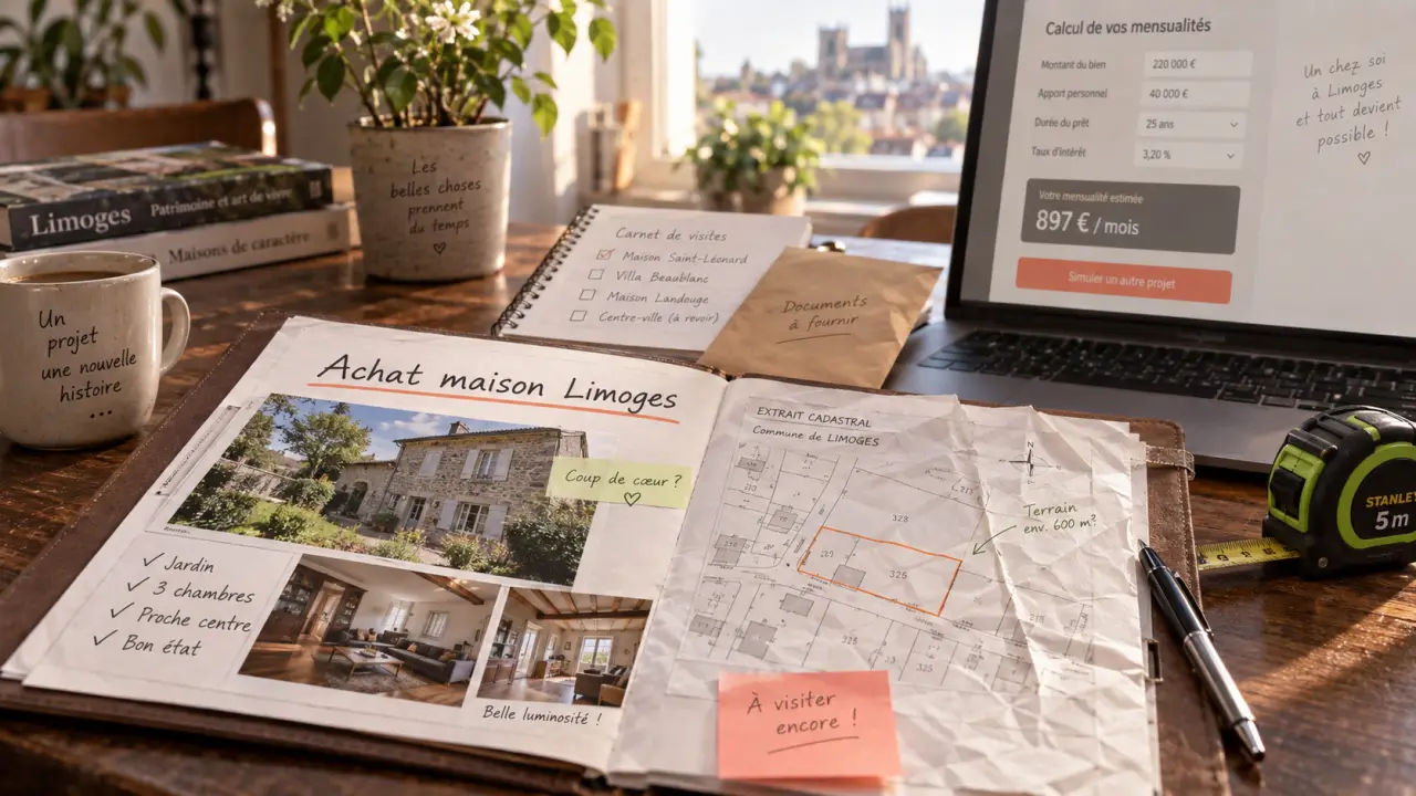 Achat maison limoges : budget travaux et plan cadastral