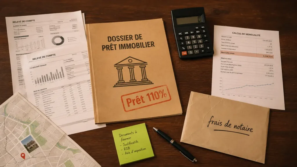 Achat maison sans apport : dossier de prêt pour la banque