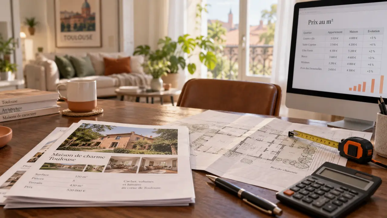 Achat maison Toulouse : grille prix au m² en agence